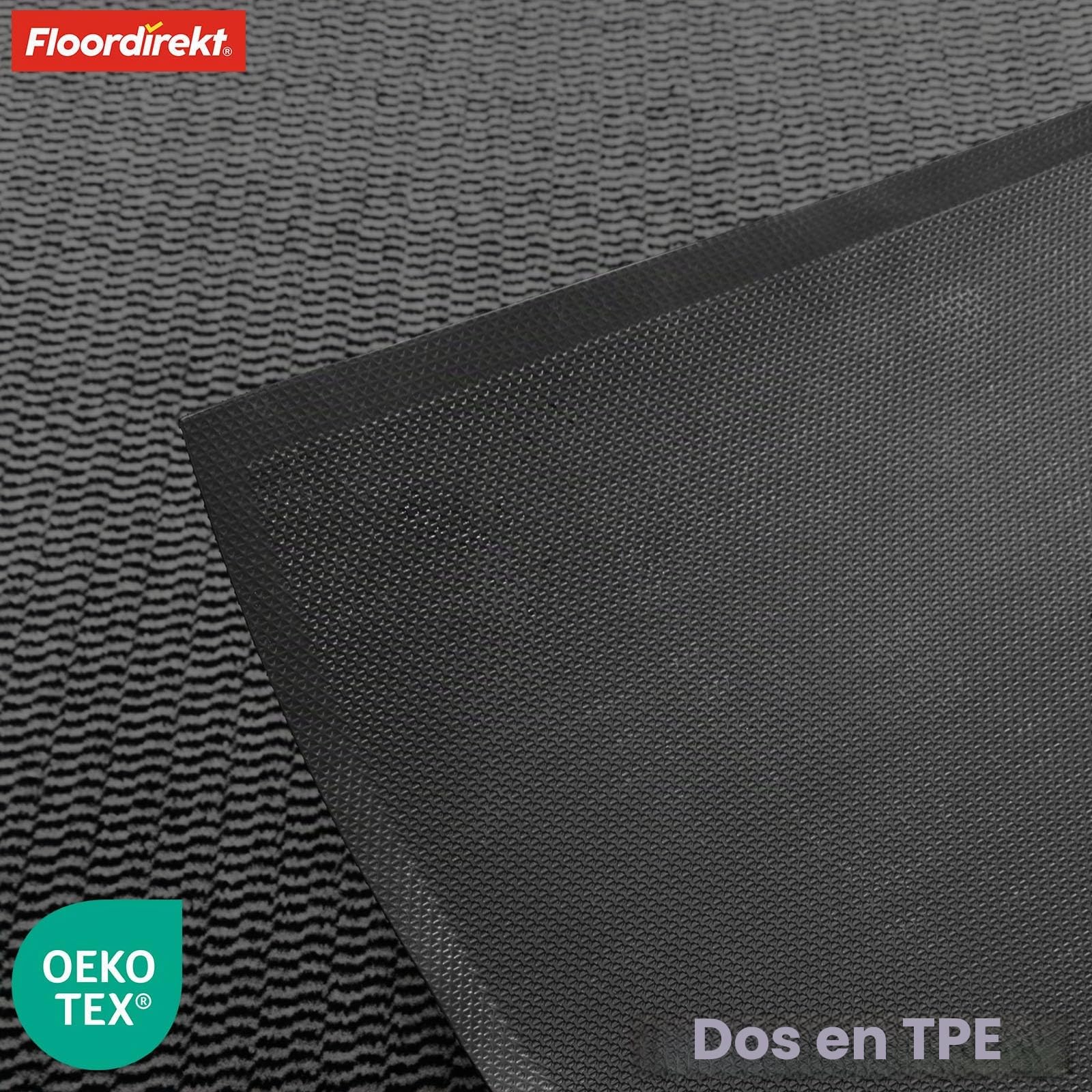 Floordirekt Sky Novo Paillasson de qualité supérieure pour l'entrée - 120 x 180 cm - Anthracite - pour l'intérieur et l'extérieur - Antidérapant et Lavable - pour Couloir, Porte d'entrée