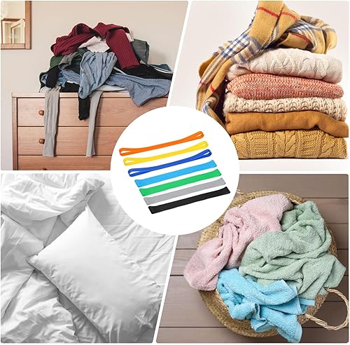 Miniatura 7 de uxcell Paquete de 6 bandas de toalla de goma para sillas de crucero, piscina, viajes, vacaciones en la playa, mejores alternativas para clips de