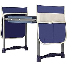 Garden Kneeler and Seat, 10.9" Wide Double-Sided Thick Knee Pad , Heavy-Duty Foldable Gardening Stool, 2 Large Tool Bags, Prevents Knee and Back Pain, Portable Garden Bench, Gifts for Women, Seniors