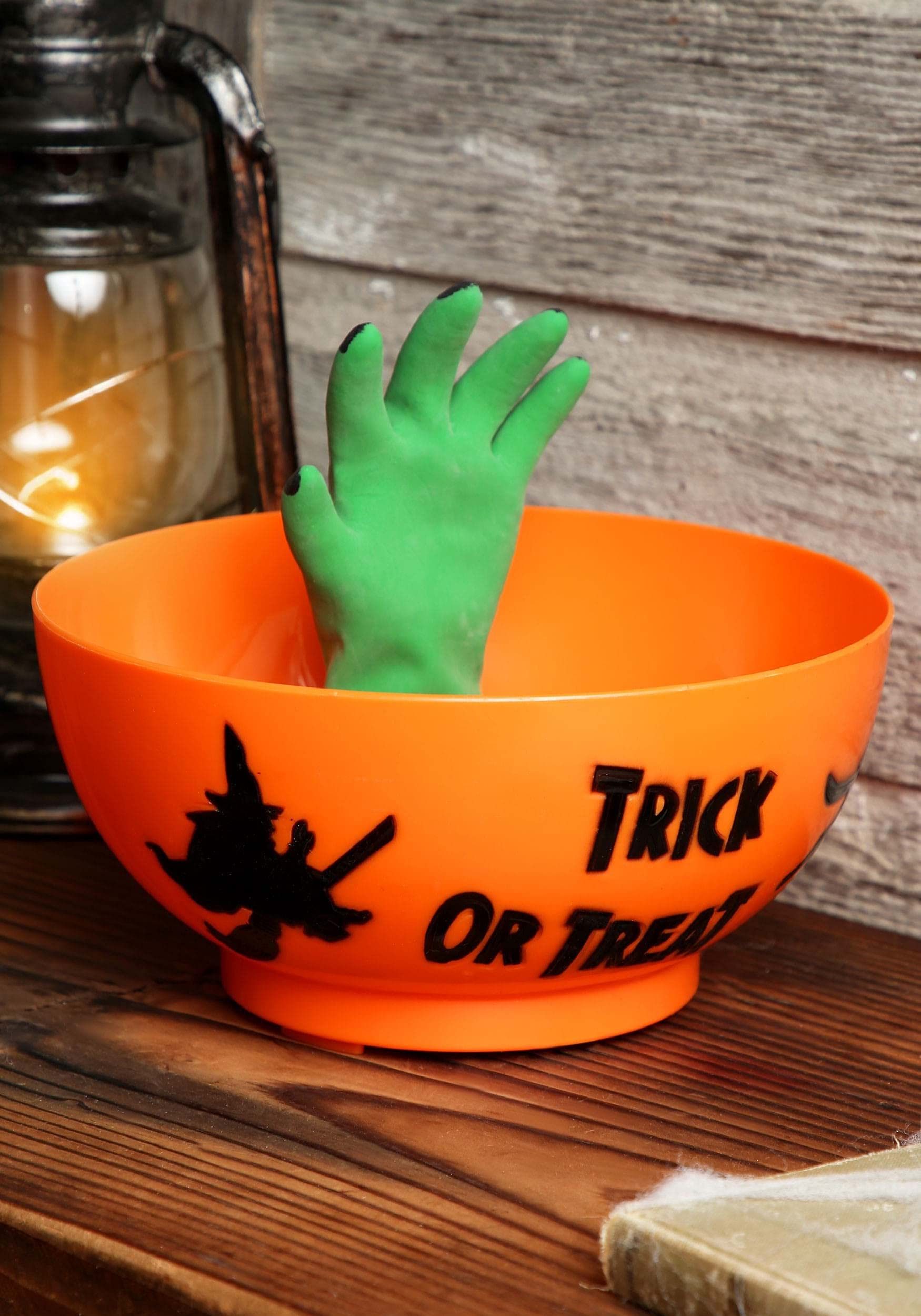 Halloween Animated Prop Decoration: Monster Hand in Orange Bowl