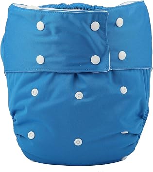 Teen Adult Cloth Diaper Nappy Reusable Washable for Disability Incontinence Men Boys Blue