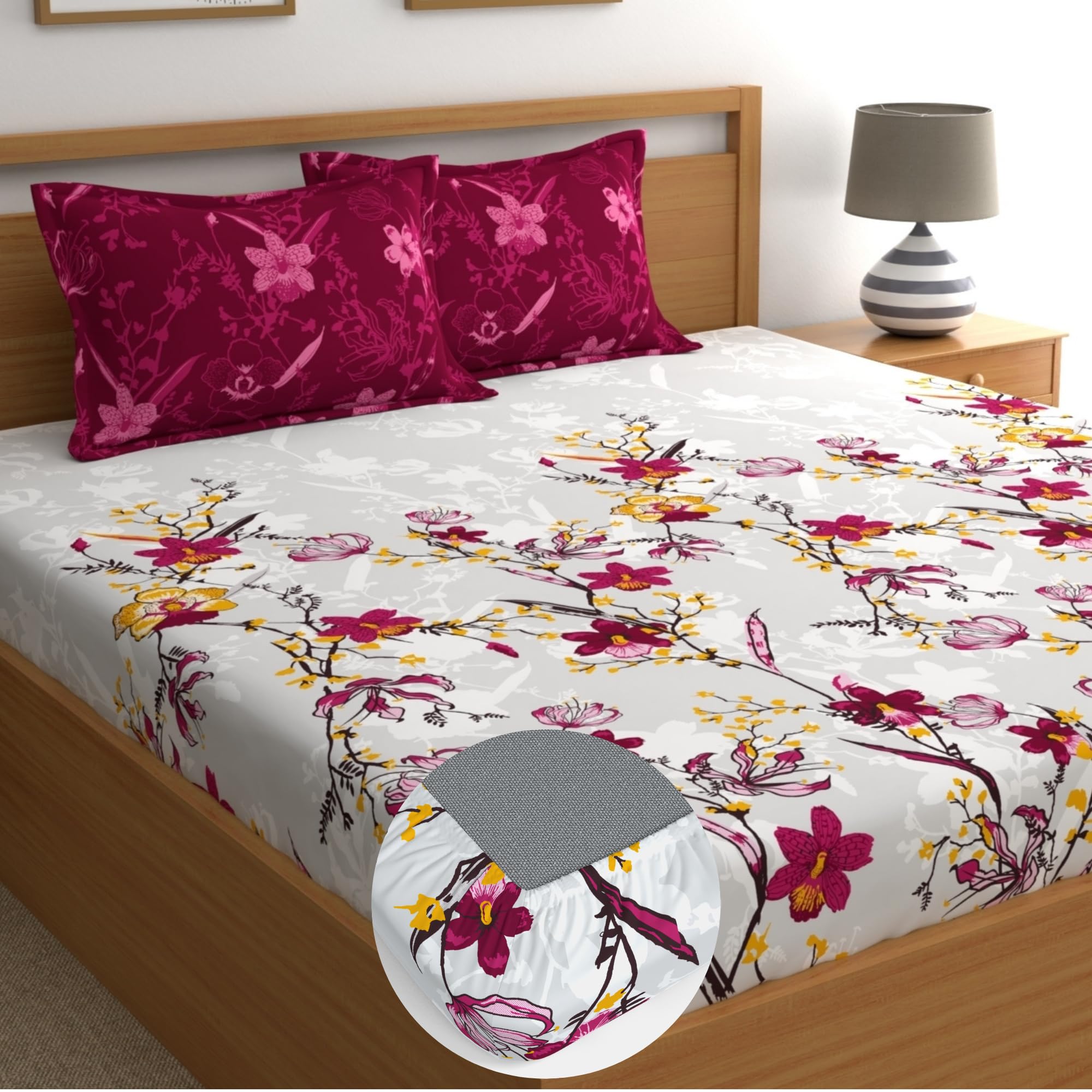 Dreamscape Blue Cotton King Bedsheet Set - FREE SHIPPING -16 Dreamscape Blue Cotton King Bedsheet Set - FREE SHIPPING -16