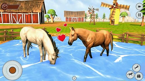 simulateur de cheval enceinte sauvage aventure de cheval animal - cheval équestre virtuel et faune de maman cheval - jeux de chevaux enceintes – vue 2