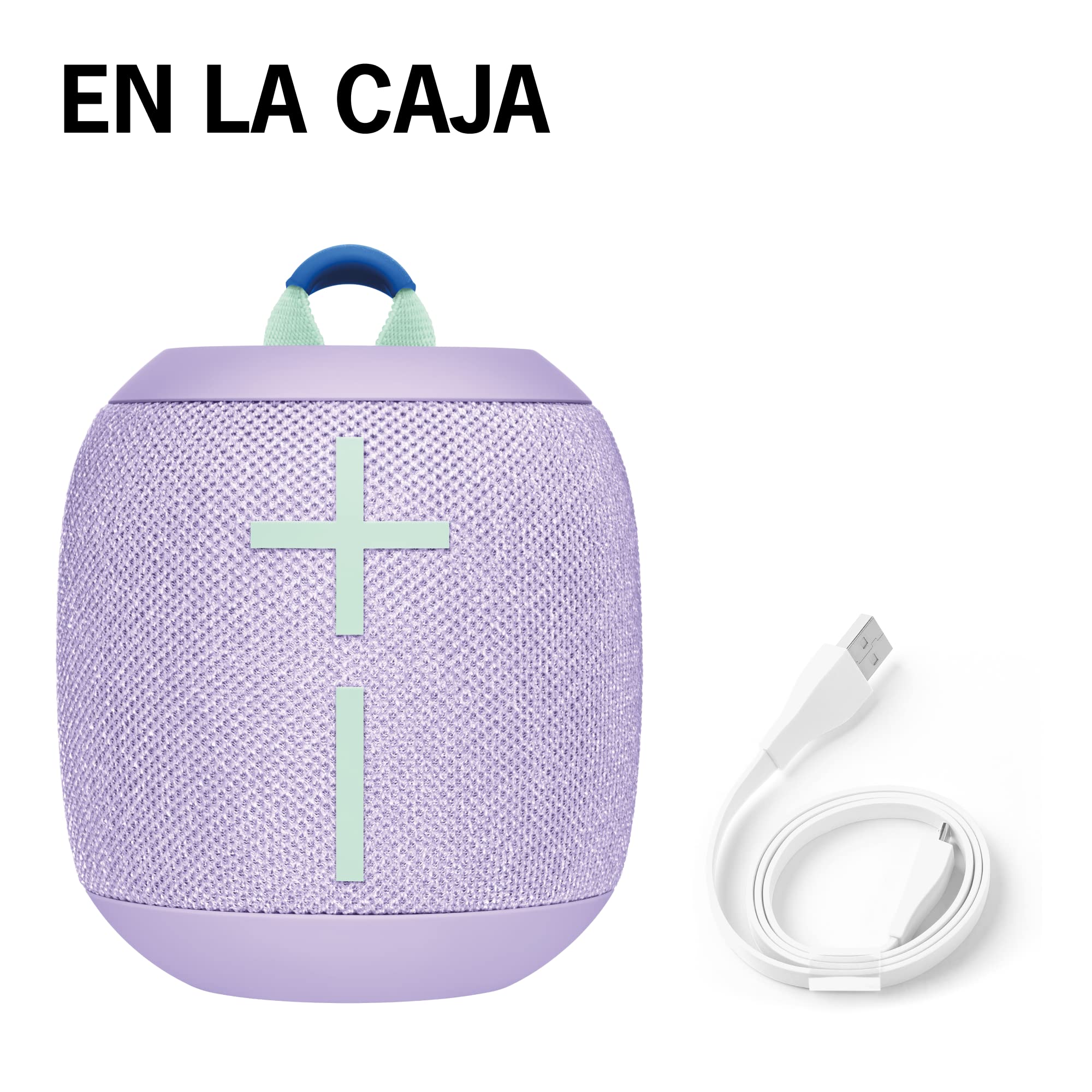 Ultimate Ears WONDERBOOM 3, Small Portable Wireless Bluetooth Speaker, Big Bass 360-Degree Sound for Outdoors, Waterproof, Dustproof IP67, Floatable, 40 m Range - Purple