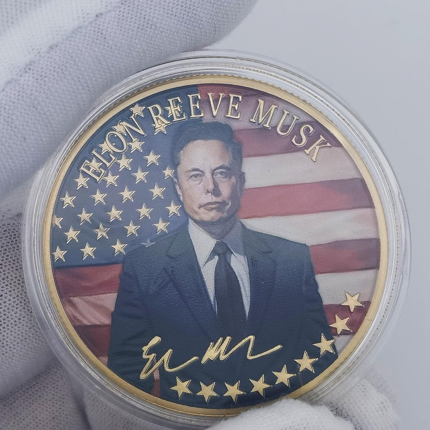 Elon Musk Challenge Coin Don't Confuse Schooling with Education, regalo da collezione (dorato)