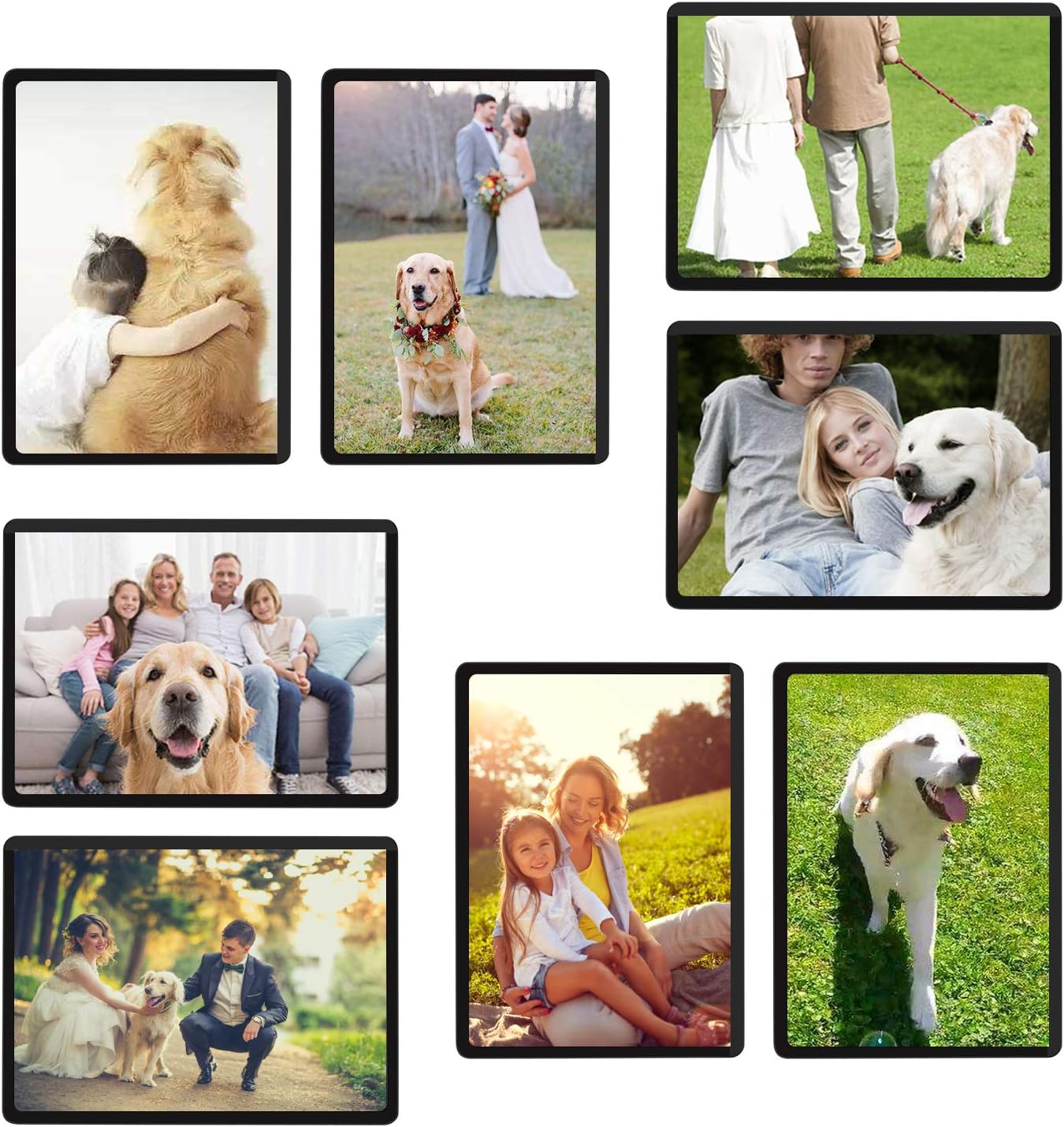 Buy Magicfly Magnetic Photo Frame 2 5 X 3 5 Inches Magnetic Photo Frames For Refrigerator Fridge Photo Frames For Fridge Office Cabinet Locker Pack Of 15 Black Online In Indonesia B07pklsfyt