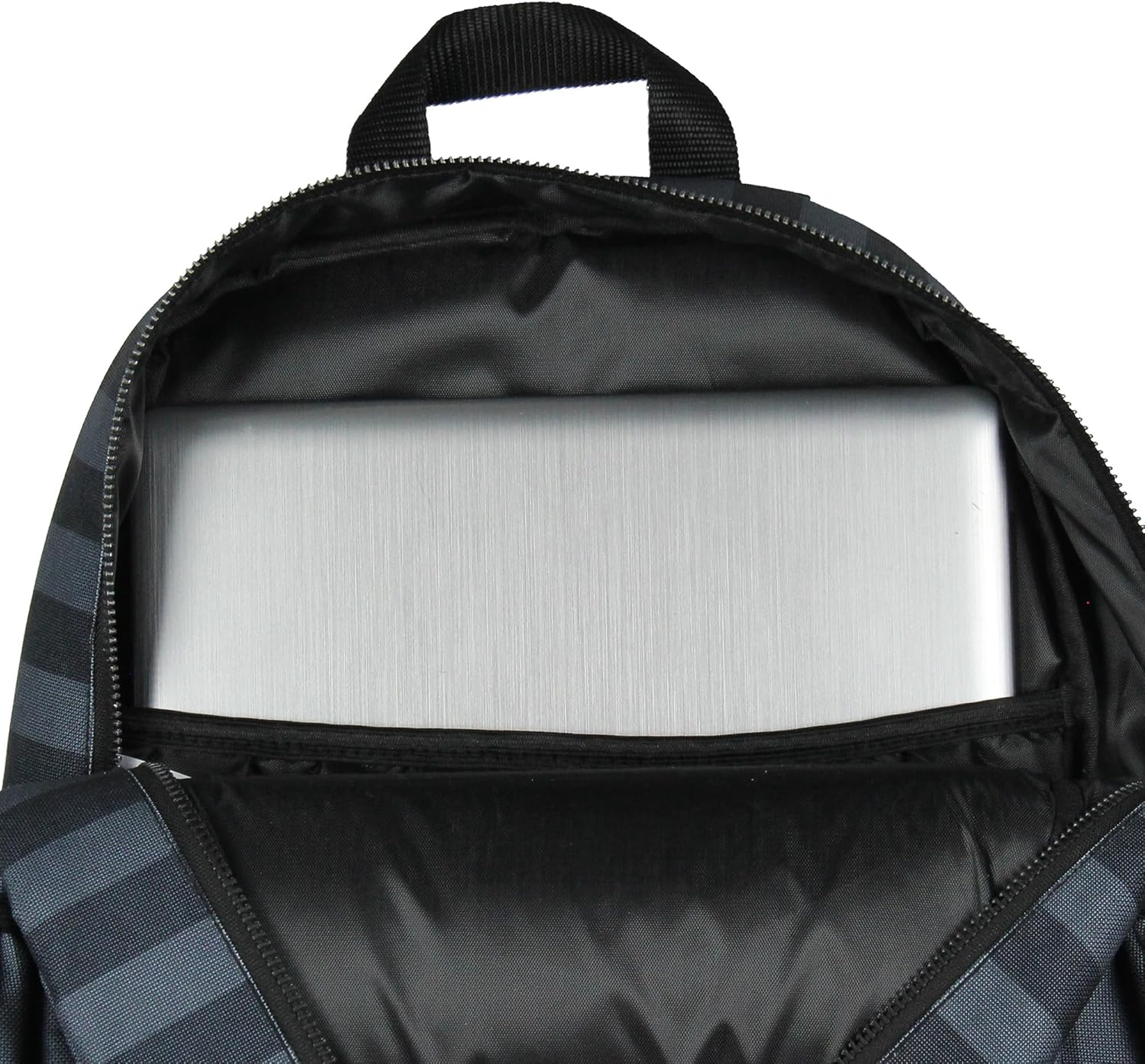 Wednesday Addams TV Show Portrait Striped Travel School Dual Compartment Backpack For Daily Use 16"