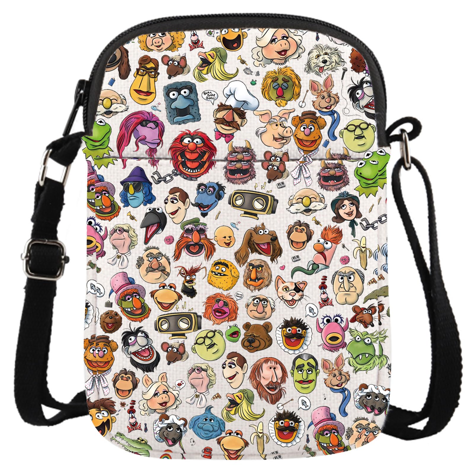 JTOUK TV Series Inspired Gift Itβs Time To Meet Classic Characters Group Tote Bag for Comedy Fans (Mup Character CR EU)