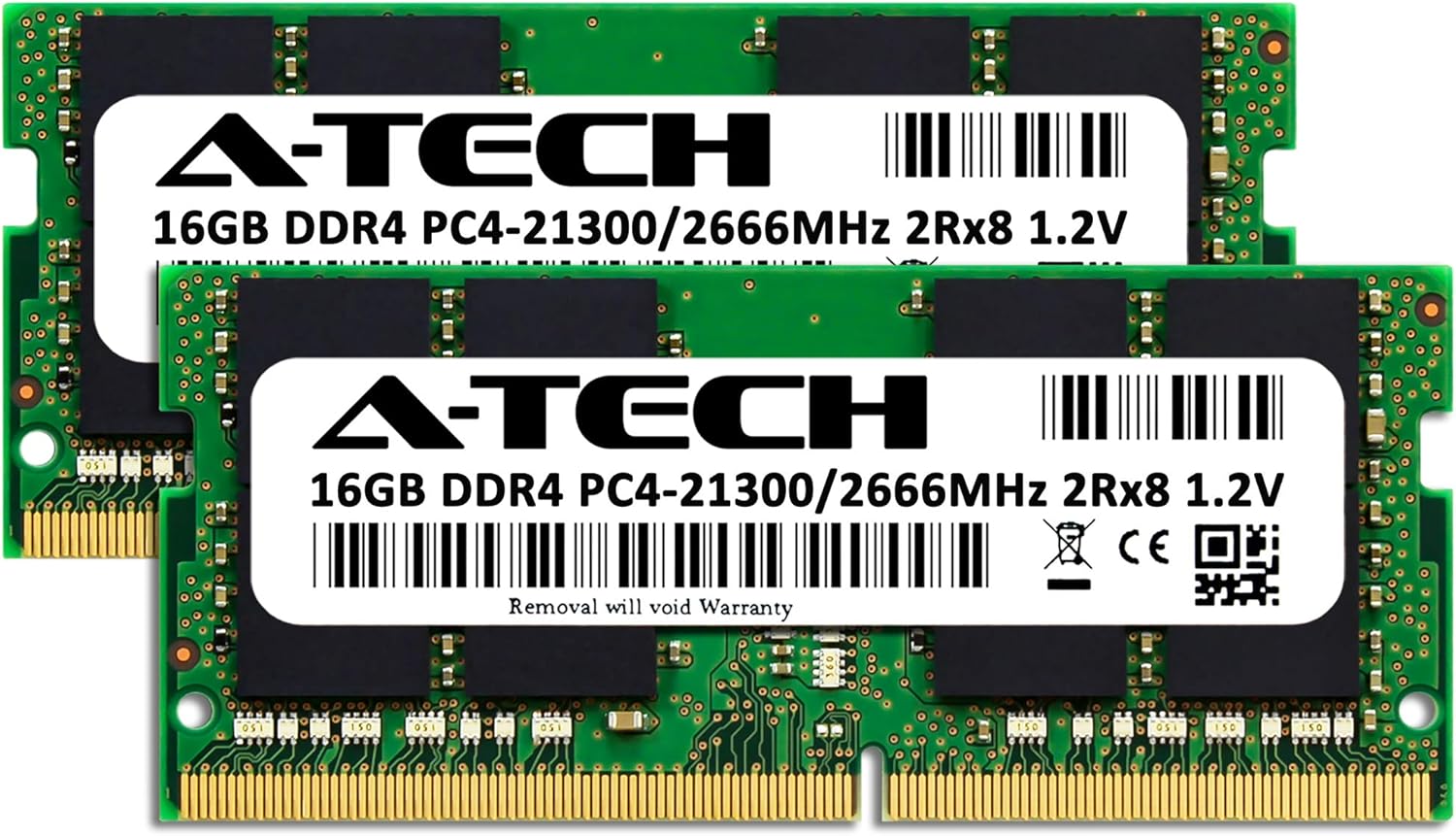 A-Tech 32GB Kit (2x16GB) RAM for Acer Nitro 5 AN517-51 Gaming Laptop | DDR4 2666MHz SODIMM PC4-21300 (PC4-2666V) Memory Upgrade Modules
