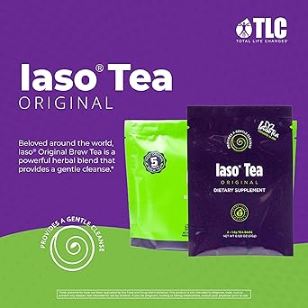Iaso Brewed Tea (Original) - TLC Cleansing Tea & Refreshing Drink Formula for Balanced Lifestyle - 10 Convenient Sachets (5 Packs)