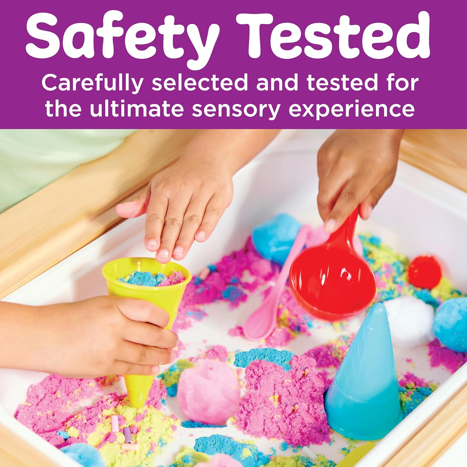 Creativity for Kids Deluxe Sensory Table: Ice Cream Shop, Activity Table for Toddlers Ages 3-5+ (Sensory Bins Included), Toddler Sensory Table, Kids Art Table with Sensory Toys