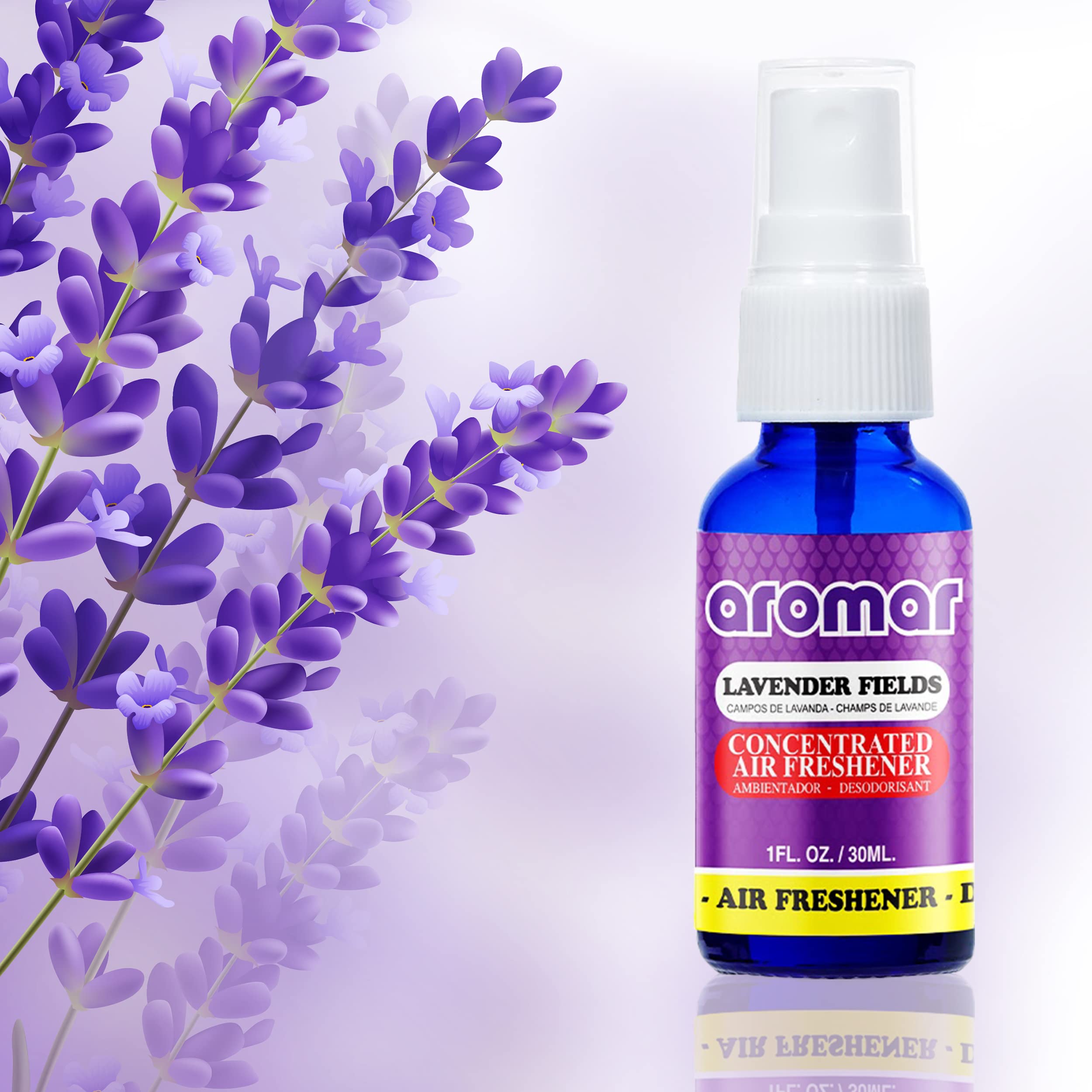 Aromar Lavender Fields Concentrated Air Freshner Odor Eliminator(1Oz Bottle)