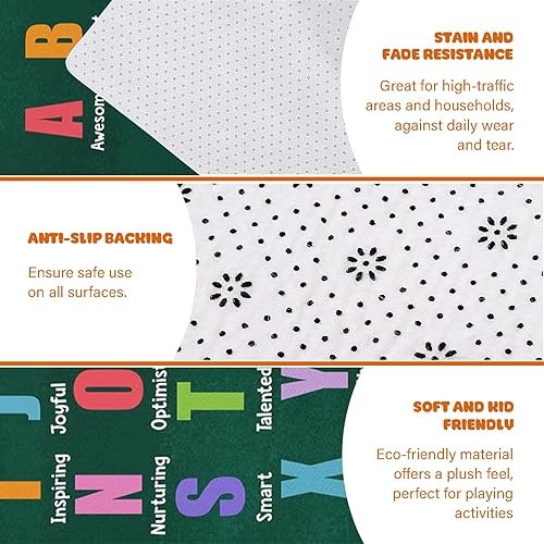 Miniatura 7 de Alfombra ABC para estudiantes, sala de juegos, alfombra ABC para aula, 2 x 3, 3 x 5, 4 x 6, 5 x 8, decoración de clase impresa para habitación