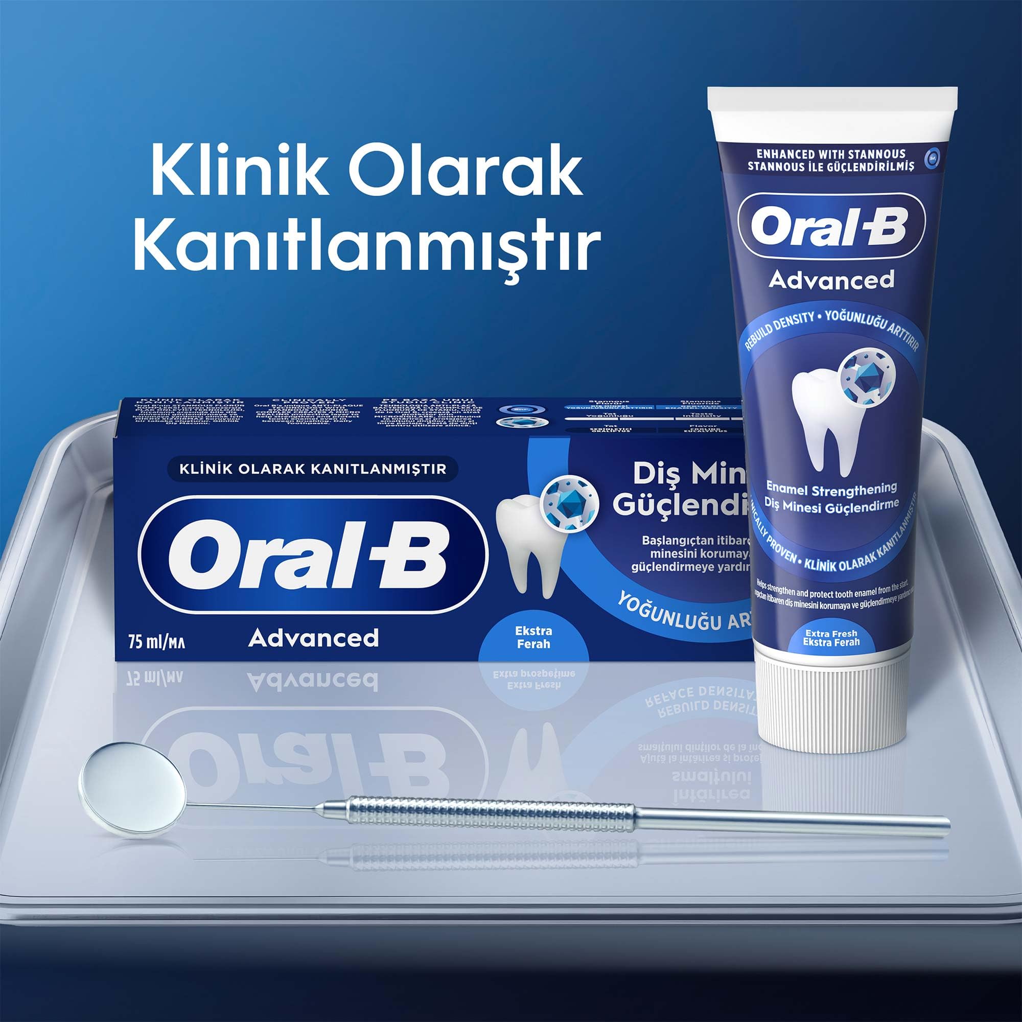 Oral-B Gelişmiş Mine Güçlendirici Temiz Nane Diş Macunu 75ml