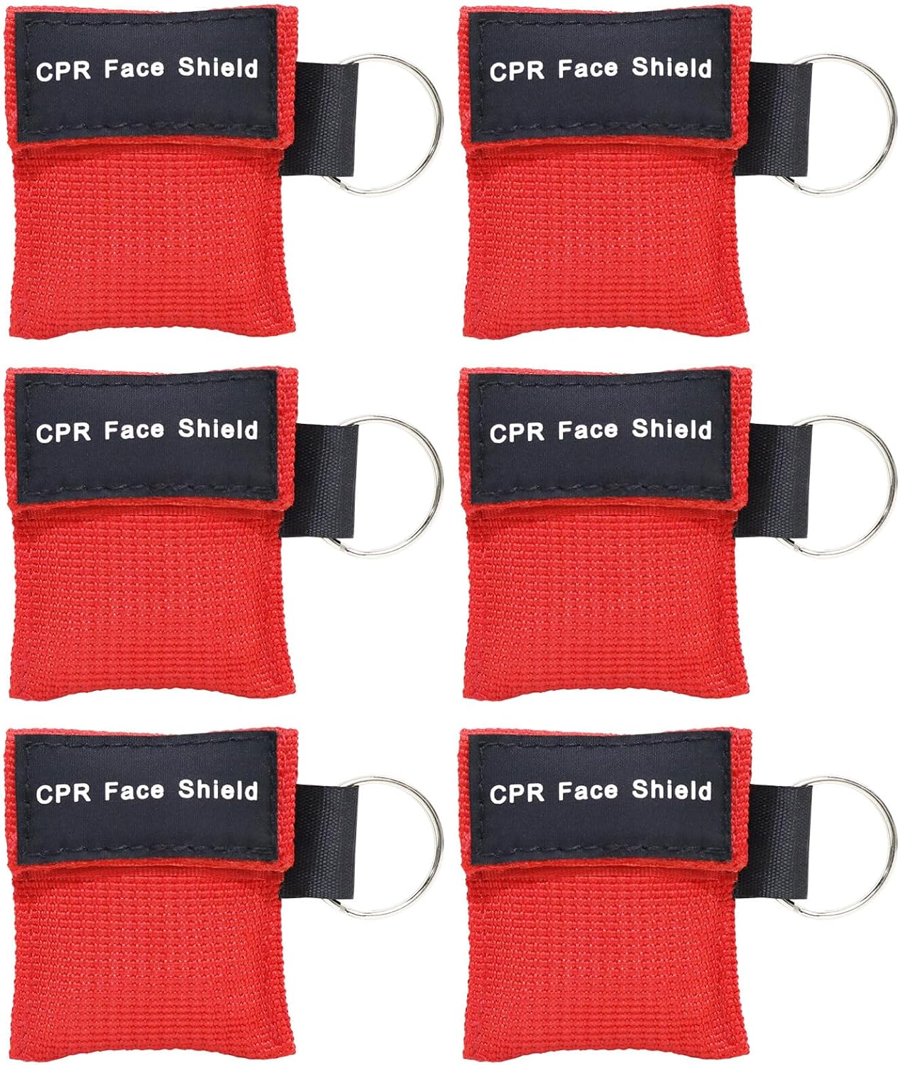 AOUTACC CPR Mask and PVC Disposable Gloves 20PCS for Pocket or Key chain, CPR Emergency Face Shield with One-way Valve Breathing Barrier for First Aid or AED Training