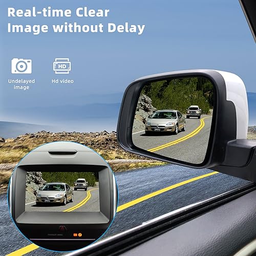 Miniatura 5 de Reemplazo de cámara de respaldo de visión trasera compatible con Chrysler Town&Country 2011-2016, Dodge Grand Caravan 2011-2020 reemplaza # 4672639AA