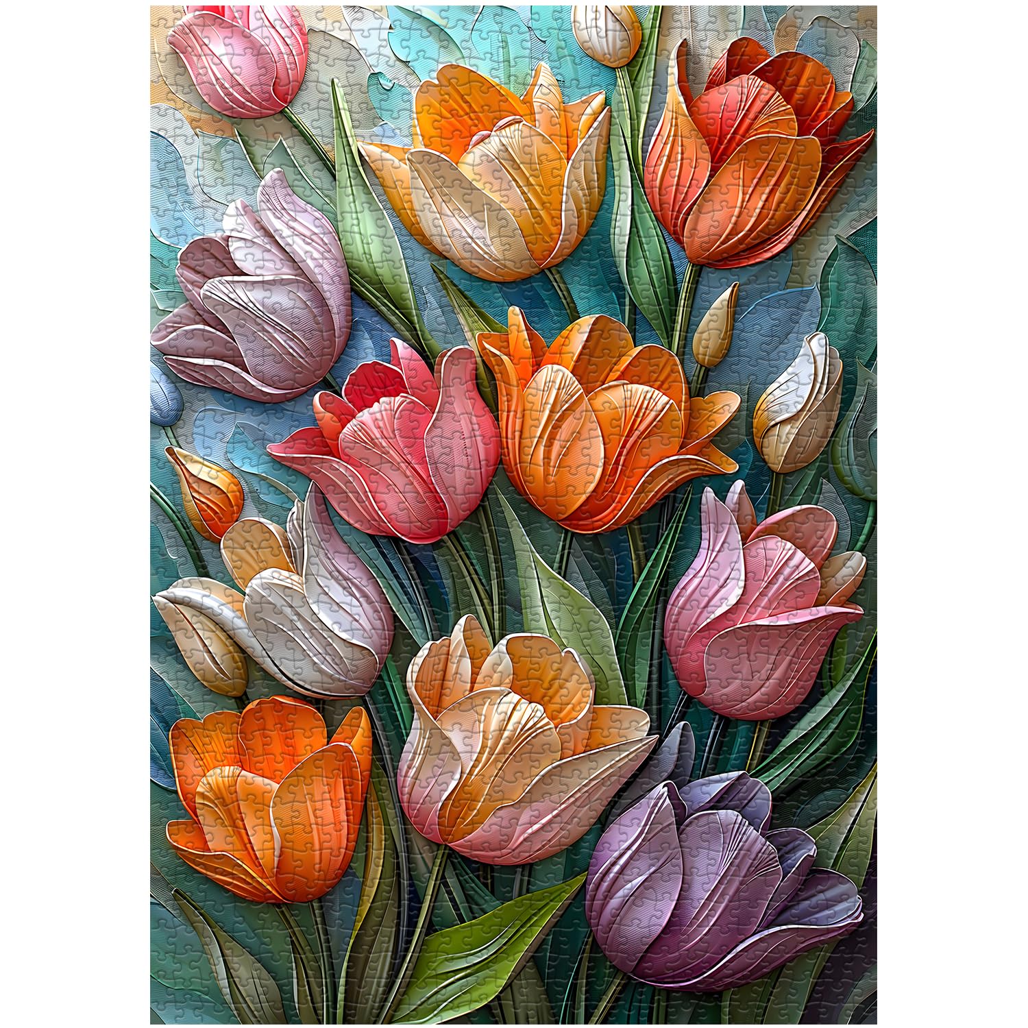 ロイベッサー『BEAUTIFUL TULIPS』★オリジナル作品★ Amazon.com: Tulips Flower Puzzles for Adults 1000 Pieces