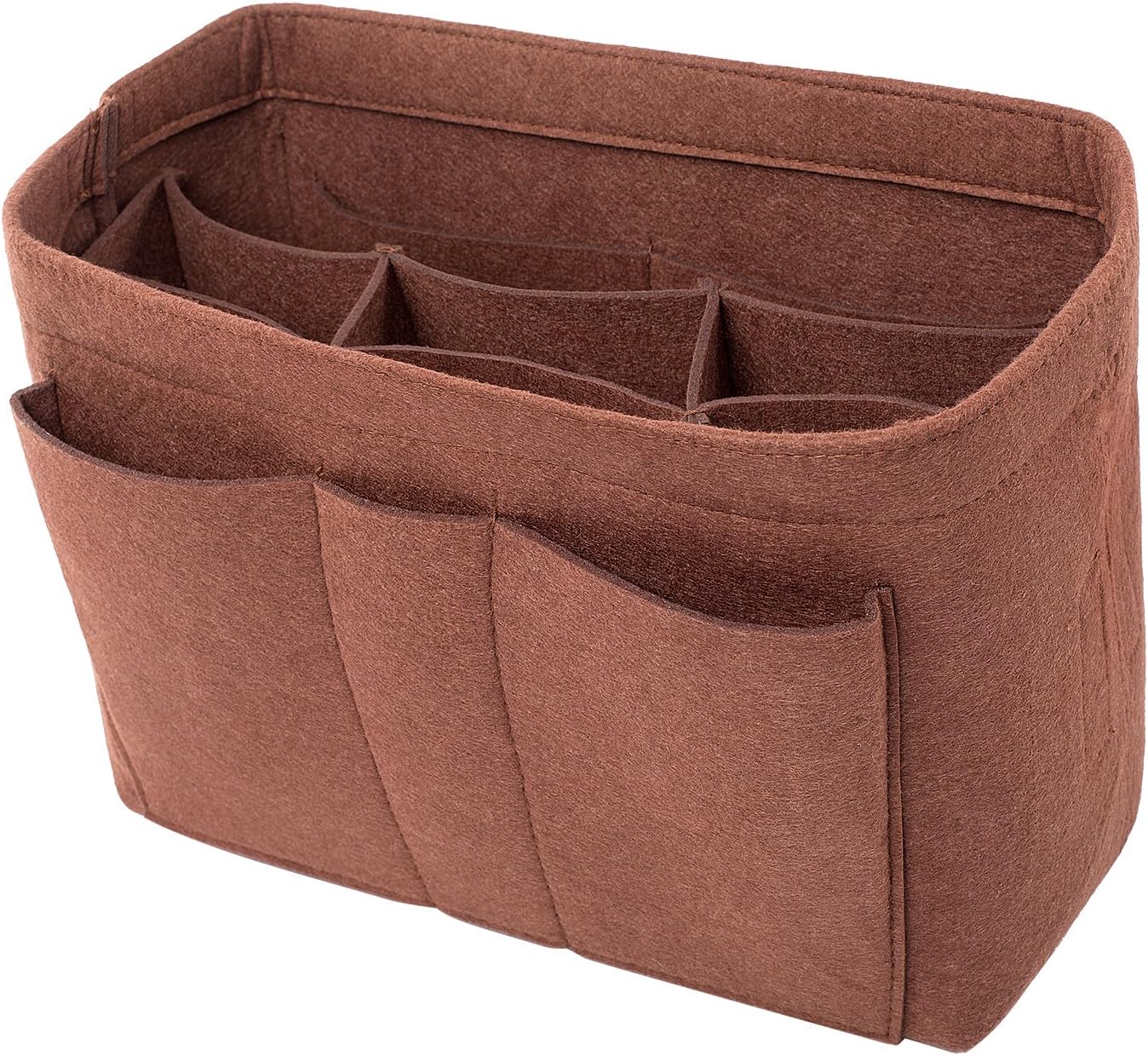 Olunsu Purse Organizer Insert for Handbags Tote with Zipper Felt Bag Divider Keep Bag Shape Lightweight, 5 Sizes