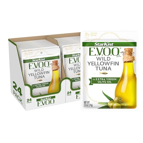 StarKist E.V.O.O. Yellowfin Tuna Pouches 24-Pack