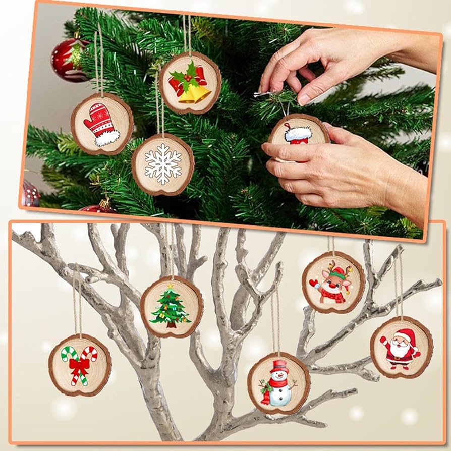 クリスマス 木製オーナメント 楽天市場】クリスマスツリー オーナメント 木製 9個セット 木