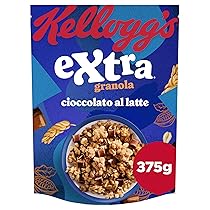 Kellogg’s Cereali Extra | Gusto Cioccolato al Latte | Granola con Avena Croccante | Confezione Singola da 375 g (1 x 375g)