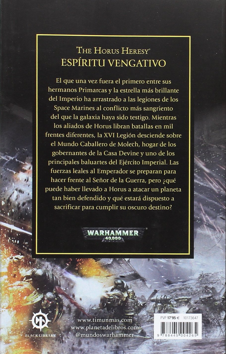 Warhammer The Horus Heresy nº 29/54 Espíritu vengativo: La batalla de Molech