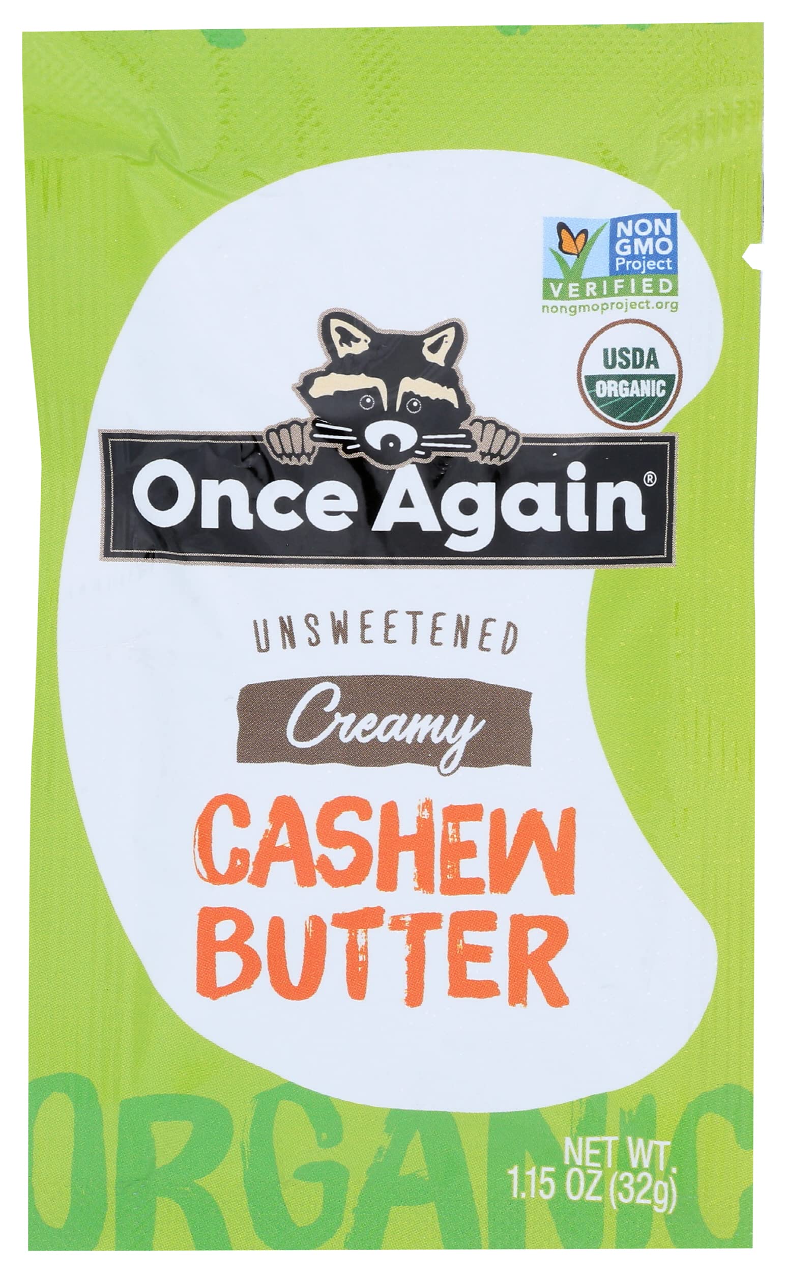 Once Again Cashew butter squeeze Organic, 1.14 oz
