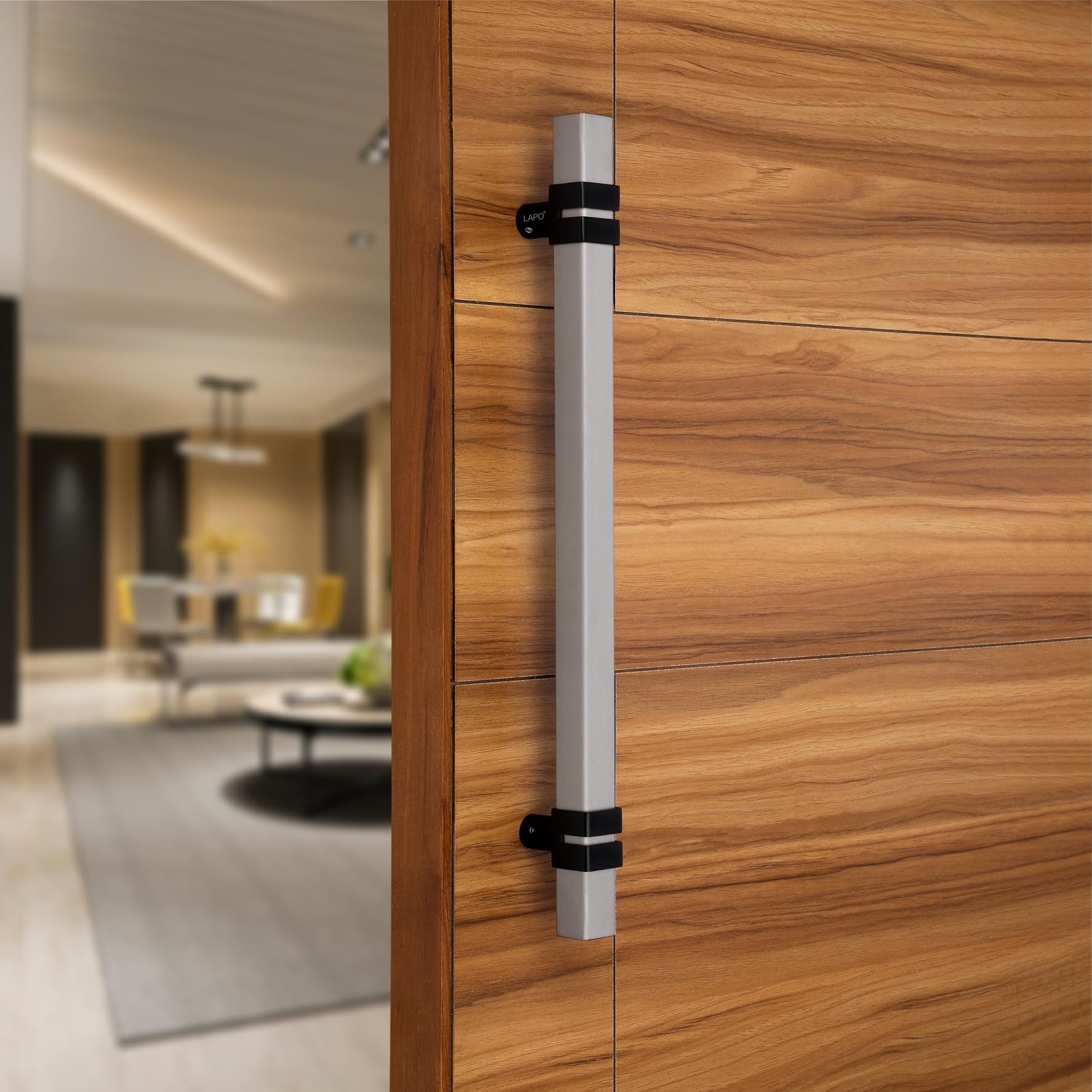 LAPO 24 inch Square Stainless Steel Door Handle for Main Door/Glass Door Pull Push Handle/Main Door Handle for All Door-Pack of 1 | Black Finish | 3 Years Warranty (B0CLY19D5D) Amazon Price History, Amazon Price Tracker