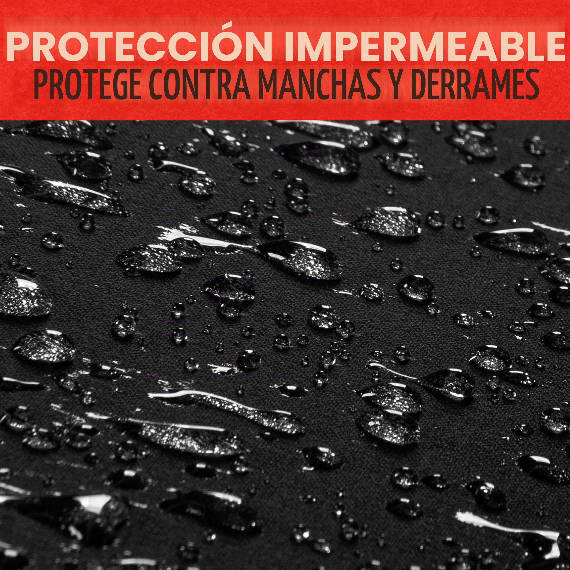 BDK AquaShield - Funda para asiento trasero de coche, funda trasera de neopreno impermeable para coches, camiones, furgonetas, SUV, protector ideal para niños y perros, accesorios automotrices (negro)