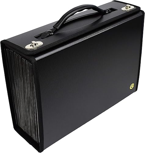 CNK Carpetas de archivos de acordeón con 24 bolsillos, organizador para documentos, carpetas de almacenamiento de documentos, carpeta expandible,