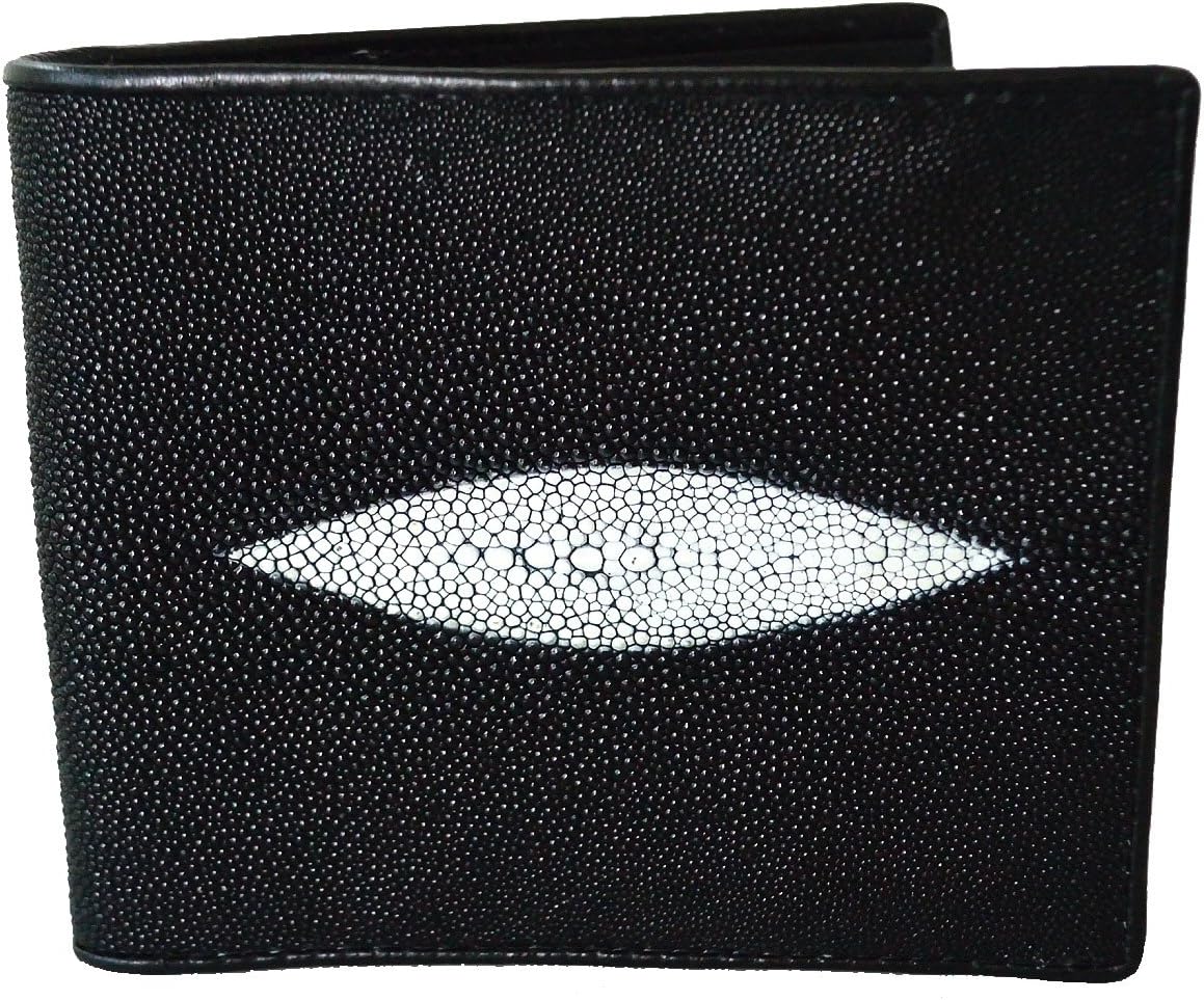 Men's Bifold Double White Pearl Eyes Wallet
