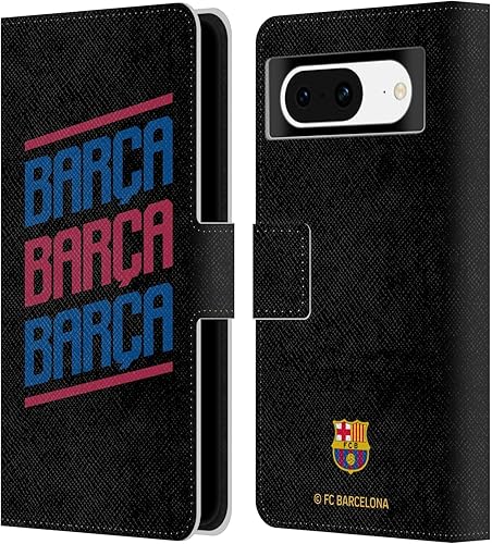 Miniatura 7 de Head Case Designs Officially Licensed FC Barcelona Zigzag Forca Barca Leather Book Wallet Case Cover Compatible with Google Pixel 8