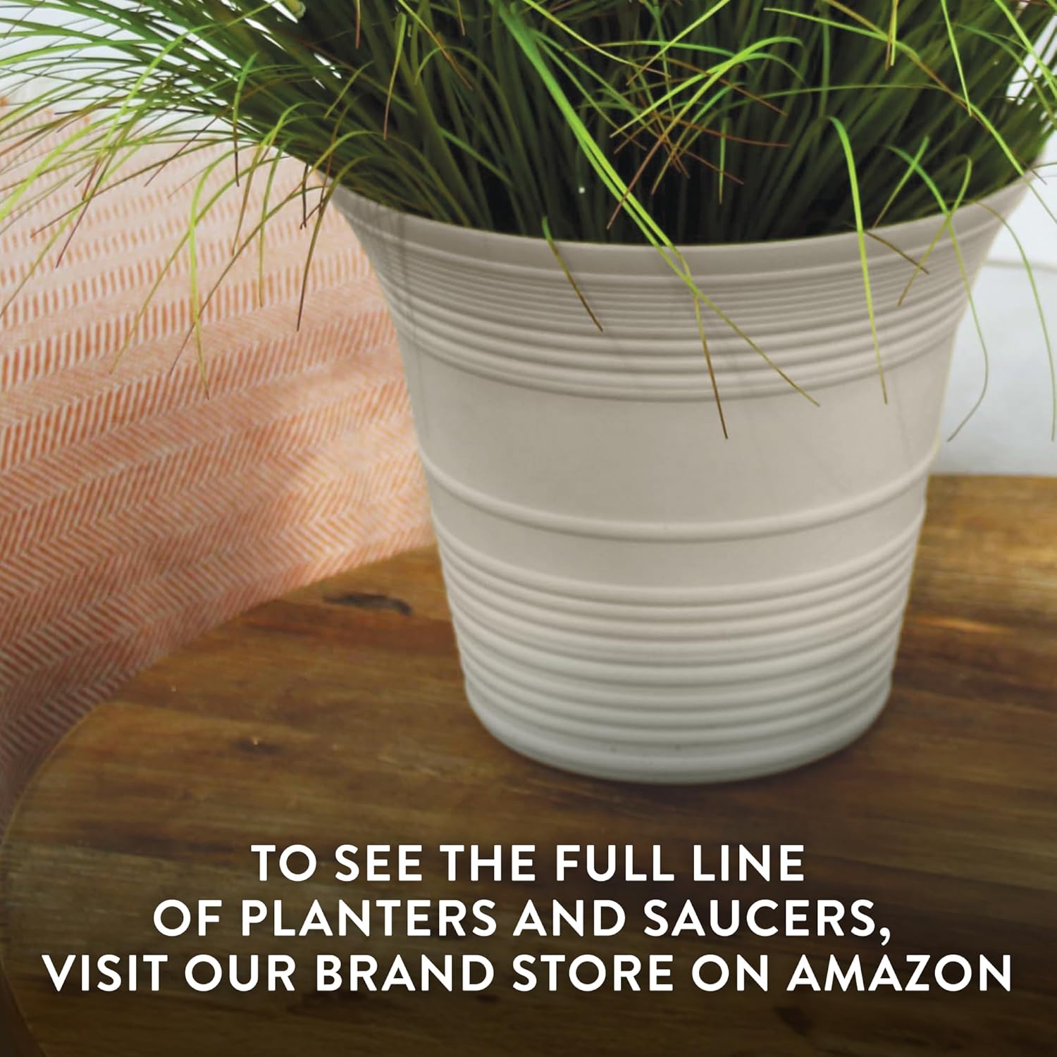 The HC Companies 19 Inch Sedona Round Self Watering Planter Pots, Lightweight UV-Resistant Plastic Indoor & Outdoor Planters, 2-Pack Flower Pots for Garden & Home Decor, Wild Red