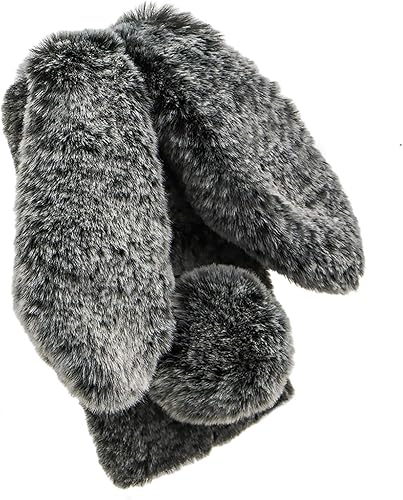 Miniatura 3 de Funda de orejas de conejo para Moto G Play 2023, funda con correa cruzada, mullida, esponjosa, linda, para mujeres y niños, funda de teléfono de