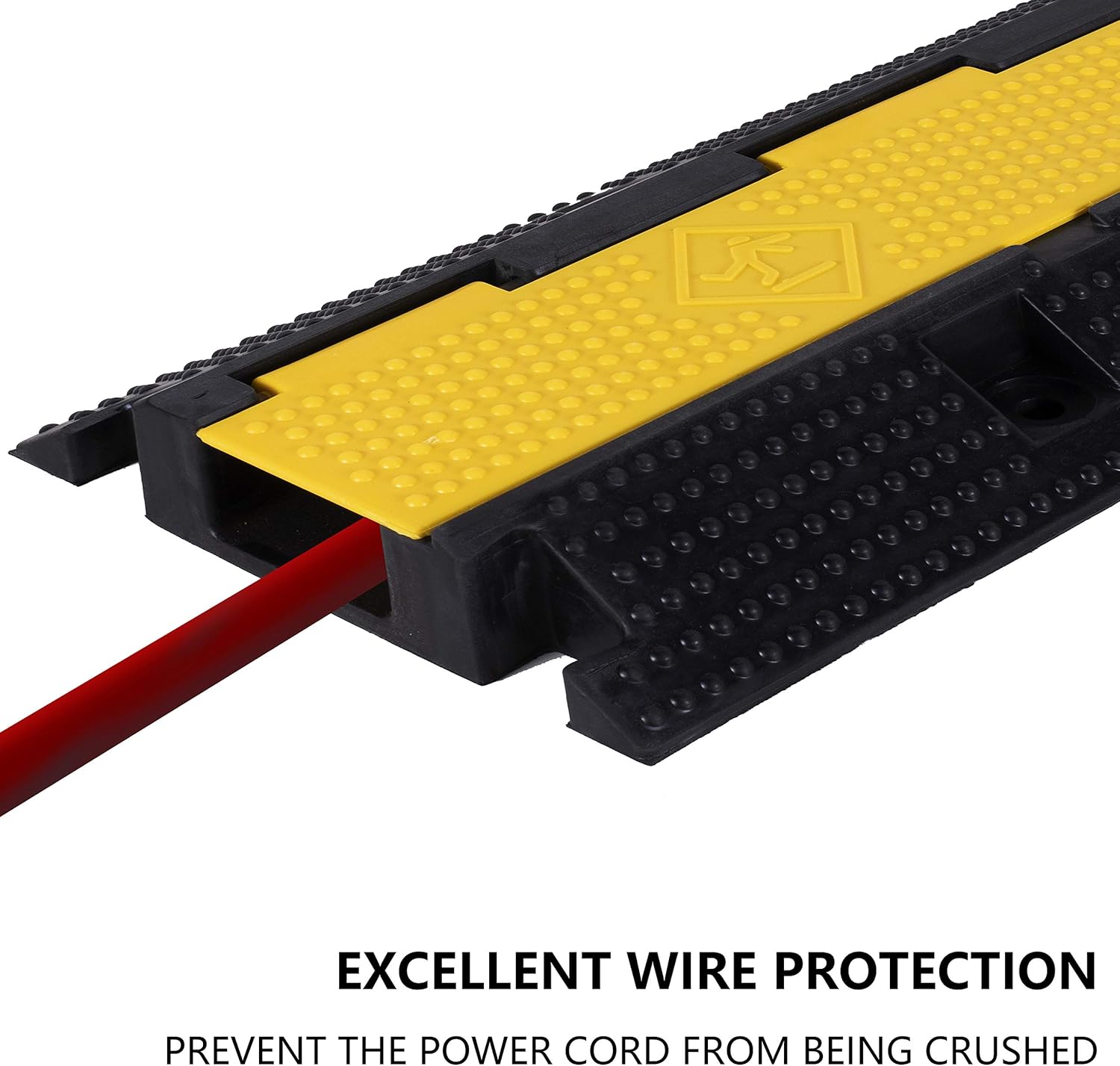 One-Day Sale: Up to 70% Off F COME 2 Pack Rubber Cable Ramp Hose Cable Protector Ramp 3 Channel 22000Lbs Load Capacity Traffic Speed Bump Wires Power Lines Extension Cord Cover for Indoor Outdoor Buy 1 get 1 F COME 2 Pack Rubber Cable Ramp Hose Cable Protector Ramp 3 Channel 22000Lbs Load Capacity Traffic Speed Bump Wires Power Lines Extension Cord Cover for Indoor Outdoor