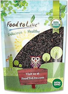 Food to Live Organic Black Rice, 5 Pounds — Whole Grain Non-GMO Rice. Nu...