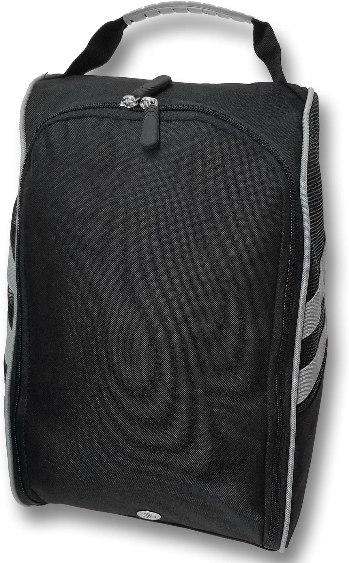 CaddyDaddy Golf Modern Shoe Bag - Black/Grey, Black/Grey