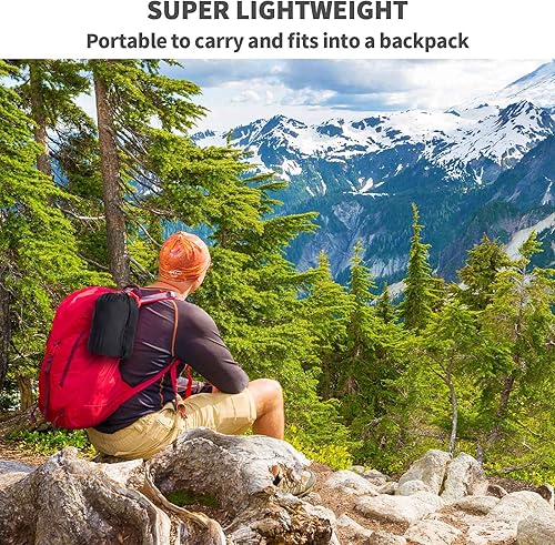 Miniatura 8 de Hamaca de camping  Hamacas con mosquitera tienda y lona para mosca de lluvia, hamaca portátil individual y doble de nailon paracaídas con correa de