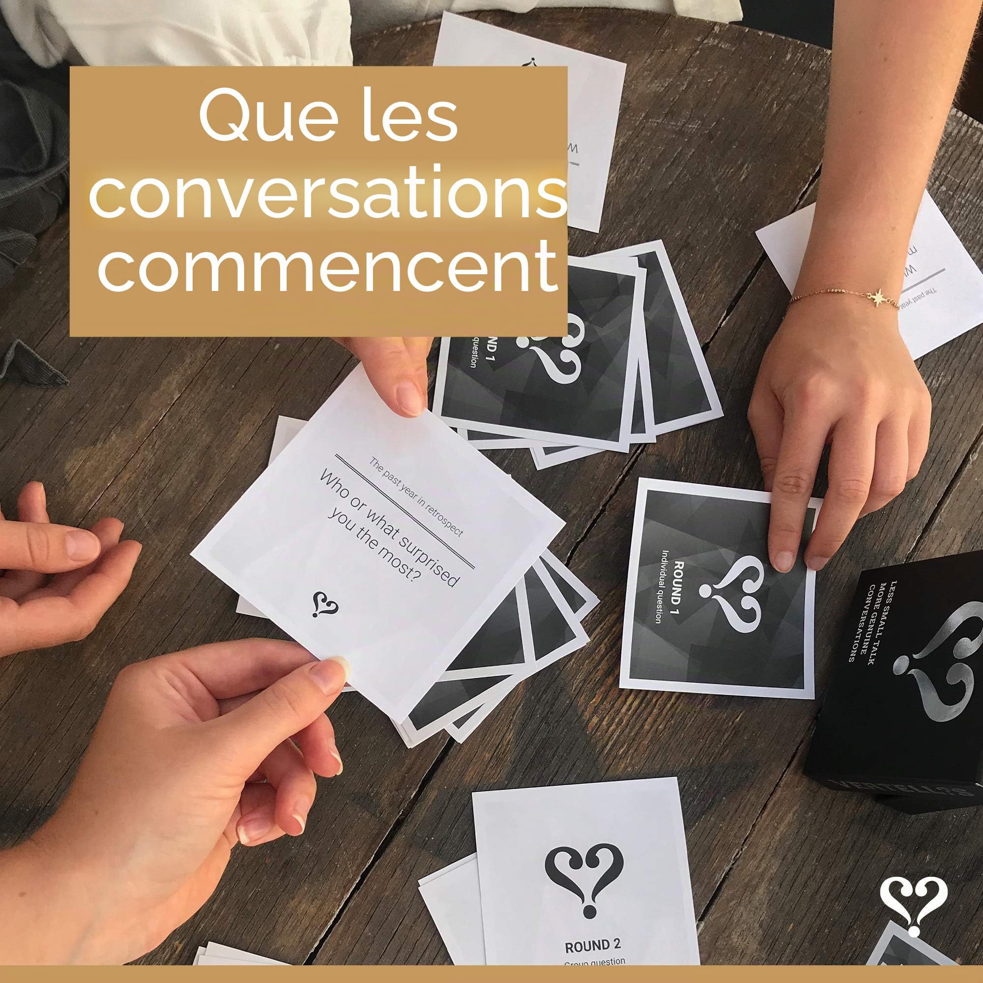 Vertellis Cartes de conversation Holiday Edition - Démarreurs de conversation bien pensés et questions pour les fêtes et les rassemblements - Cartes de pleine conscience et de conversation engageantes