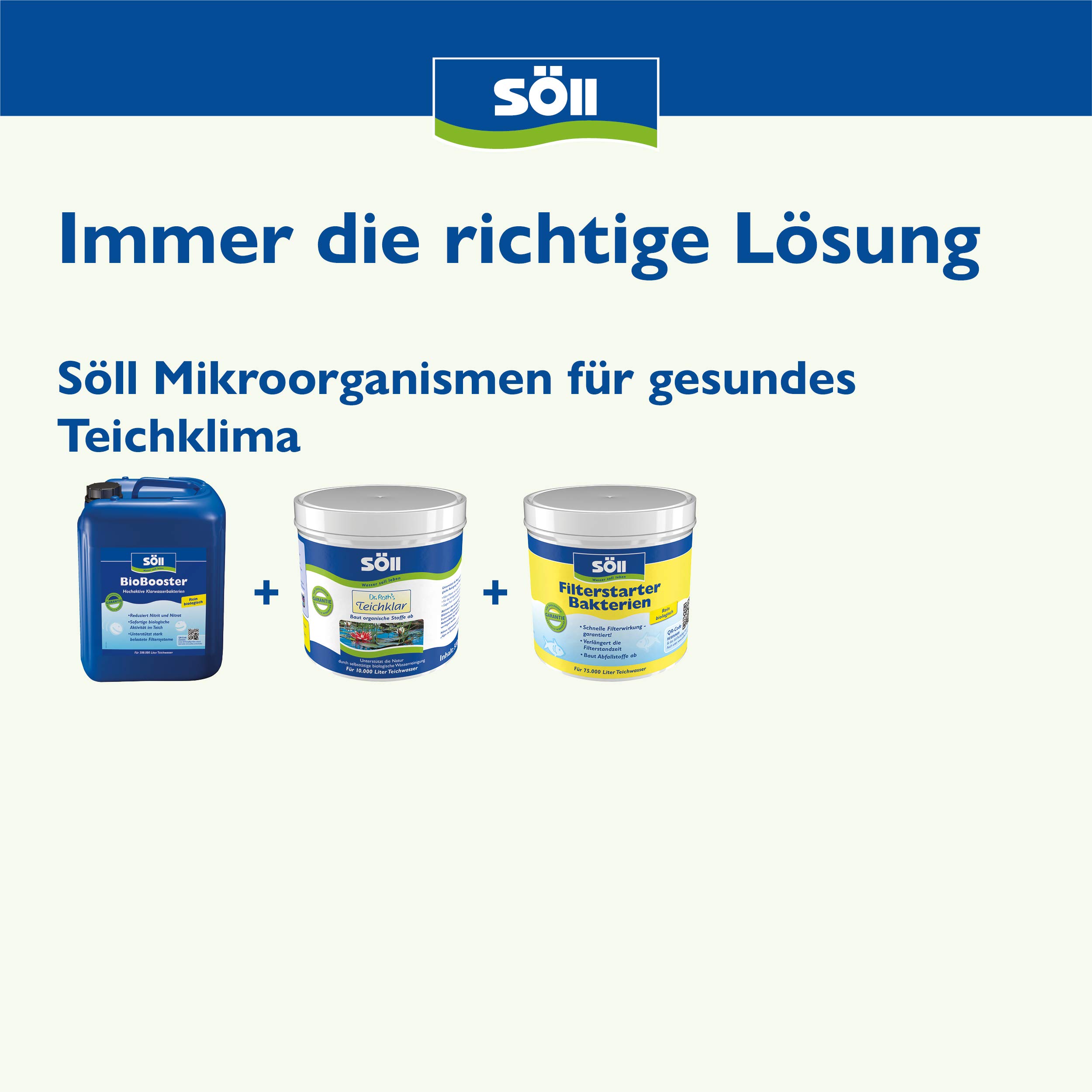 Söll Bactéries filtrantes – Activation de la biologie dans Le Filtre de Bassin 250 g