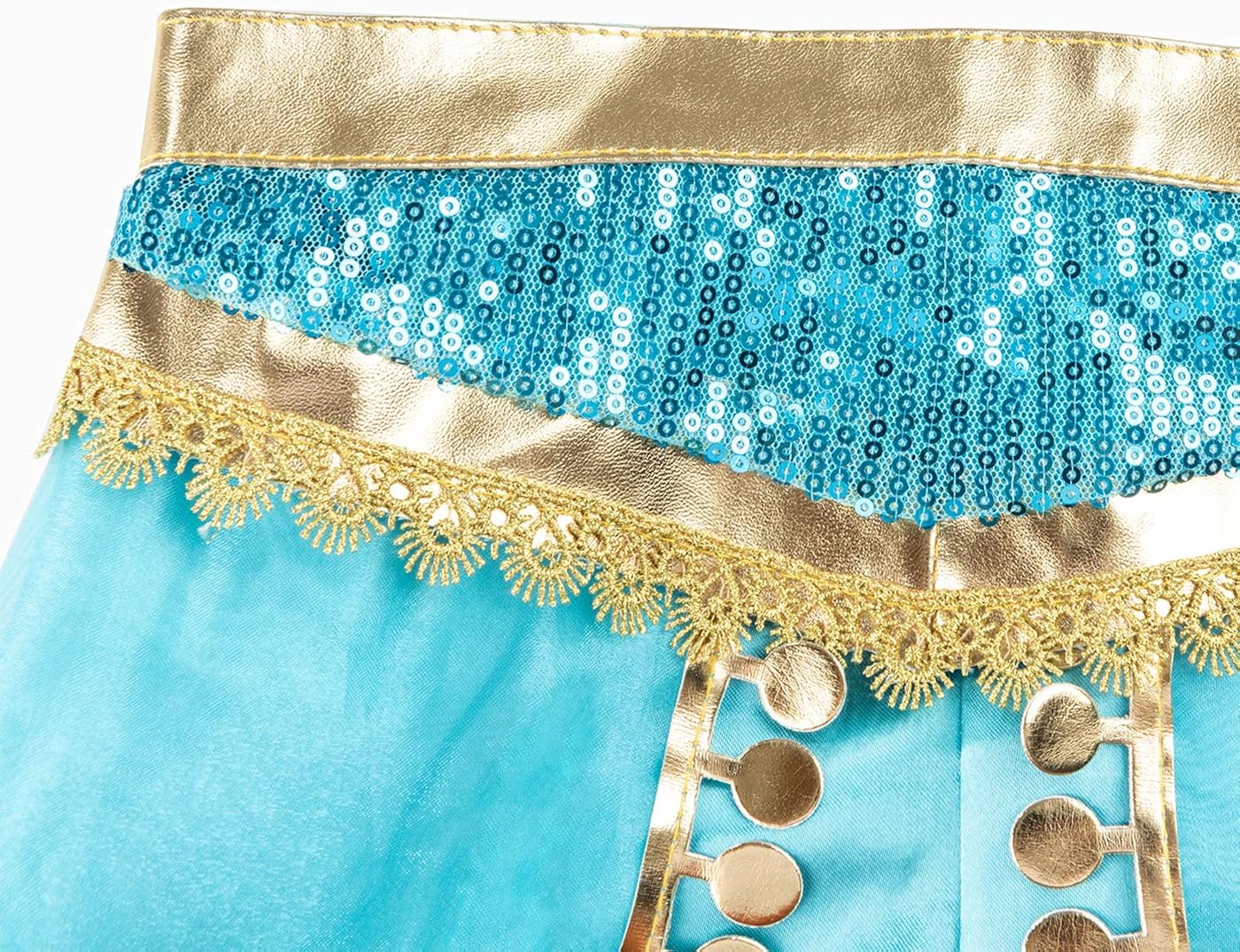 Miniatura 5 de Funna Disfraz para niñas de princesa, suministros de fiesta