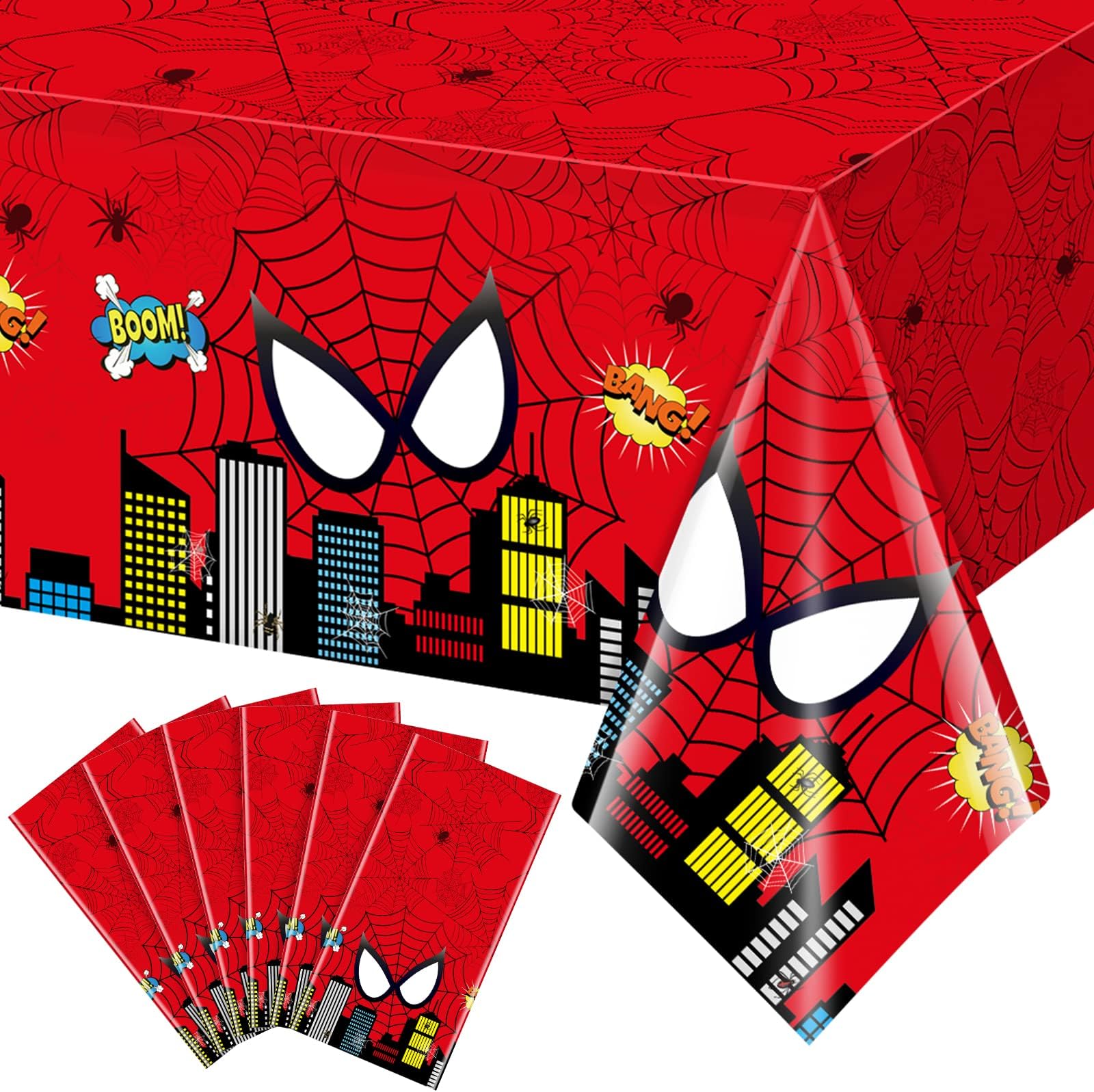 Jectivs 12 Pieces Mexican Fiesta Party Tablecloth