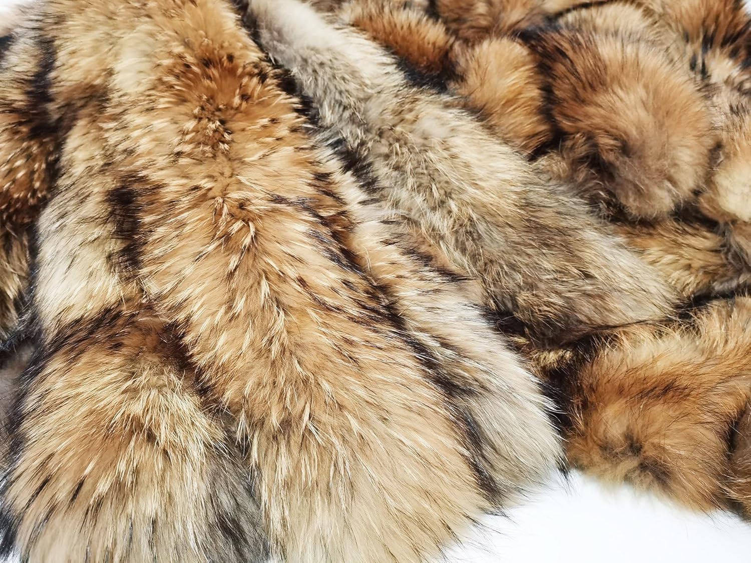 Real Pelts Collars Warm Hairs Scarf Raccoon Hairs Collar Hood Unisex