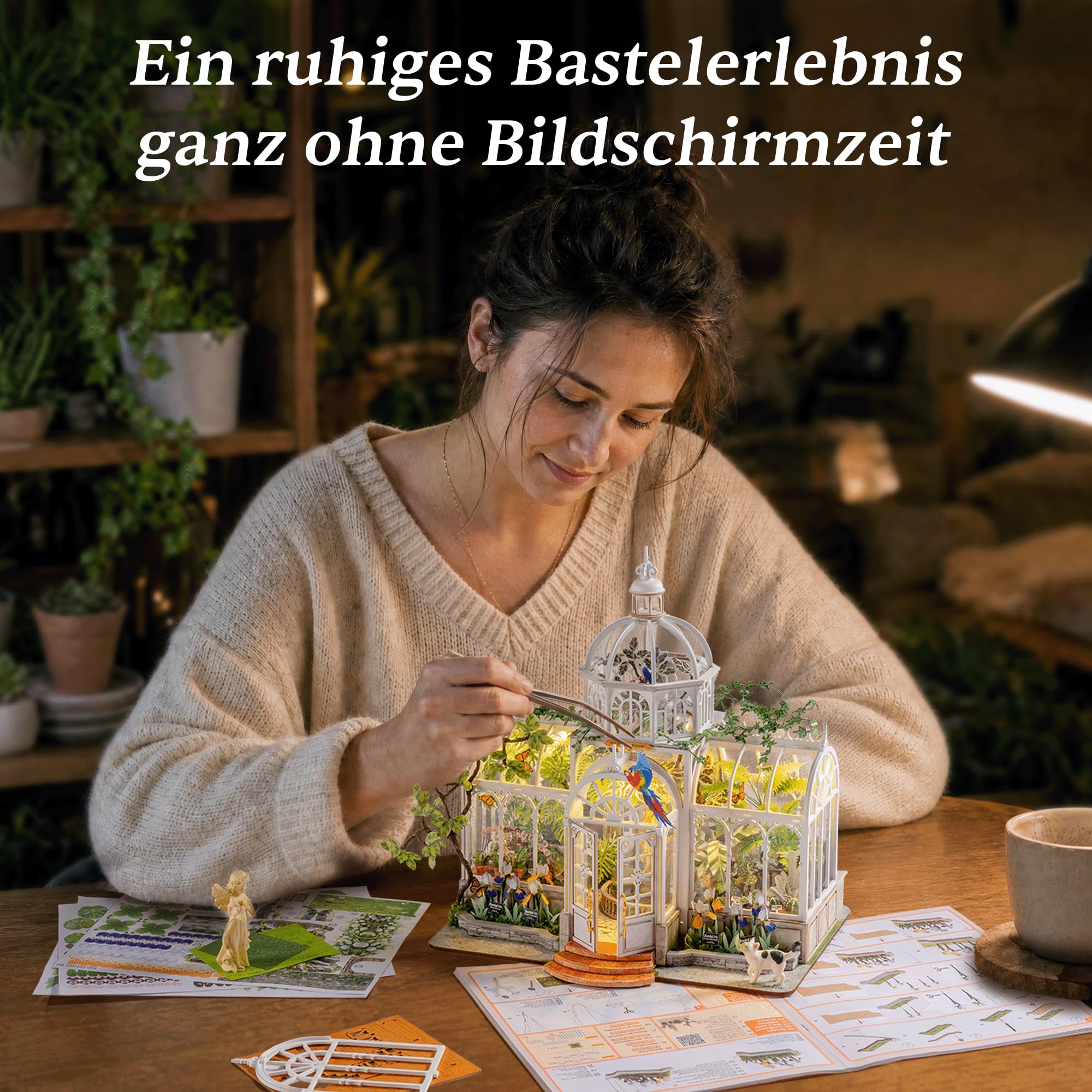 Rolife Botanical Oasis DIY Miniaturhaus-Modellbausatz für Erwachsene
