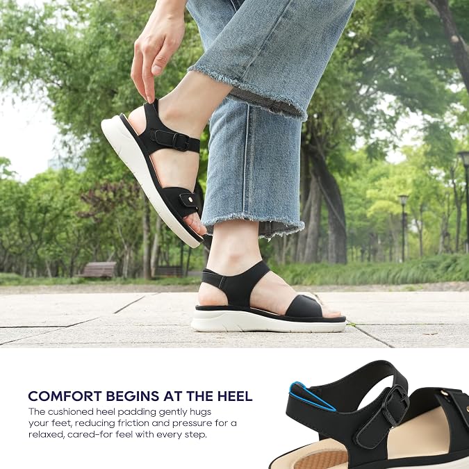 ORTOREX Women Massage Sandals Orthopedic Walking Sandals
