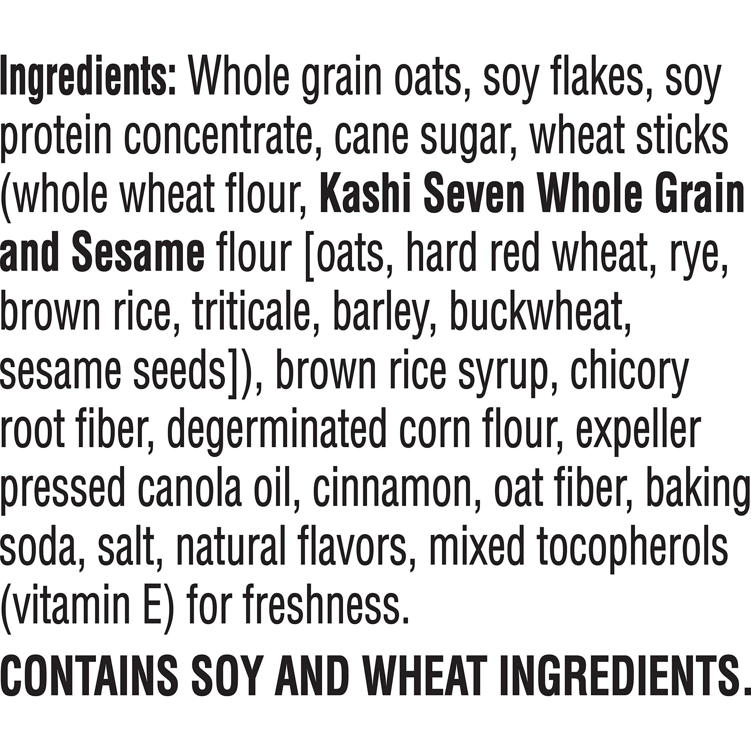 Kashi GO Breakfast Cereal, Vegan Protein, Fiber Cereal, Cinnamon Crisp