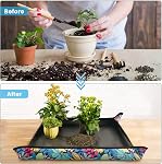 Onlysuki Waterproof Potting Mat for Indoor Plant Transplanting and Dirt Control, Gardenig Gifts for Women, Repotting Mat Succulent Gardening Mat 29.5"x29.5"