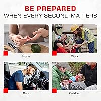 Vista 6 de Paquete de cremallera para control de sangrado con QuikClot, Celox, almohadillas de gasa, vendaje triangular, toallitas BZK, guantes de nitrilo