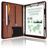 STYLIO Zipper Portfolio | Padfolio 3 Ring Binder (1