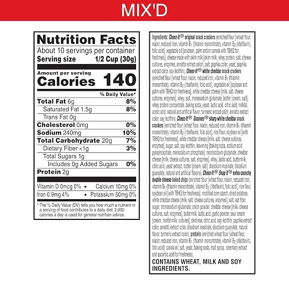 Cheez-It Ultimate Snack Mix, Salty Snacks, Pantry Size, 10.5oz Box (1 Box)